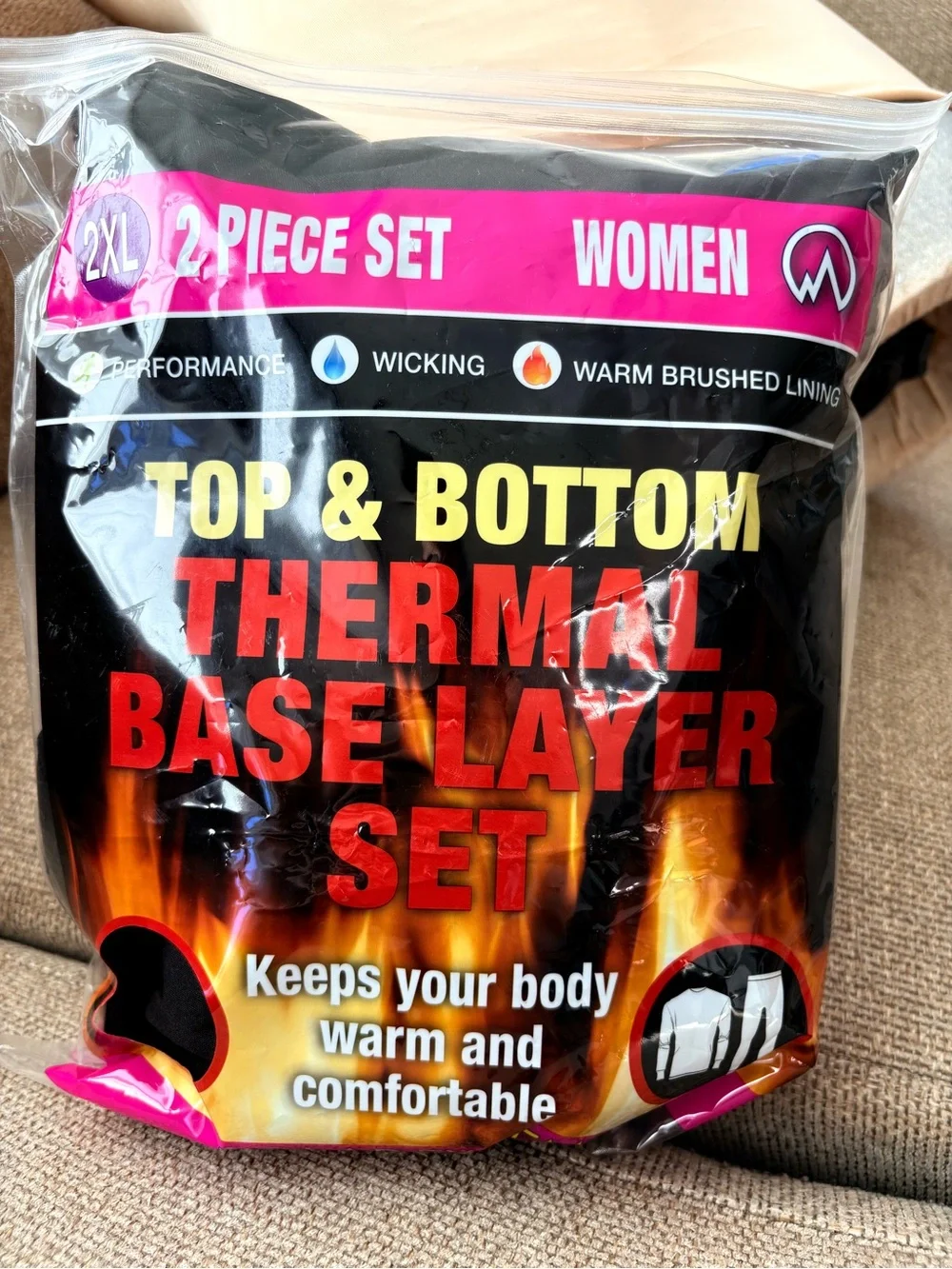 Women's Thermal Base Layer Set in Black BNWT in bag